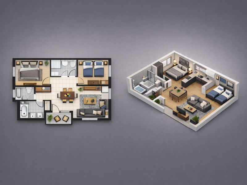 3D interior design visualization by Arts Of Edge