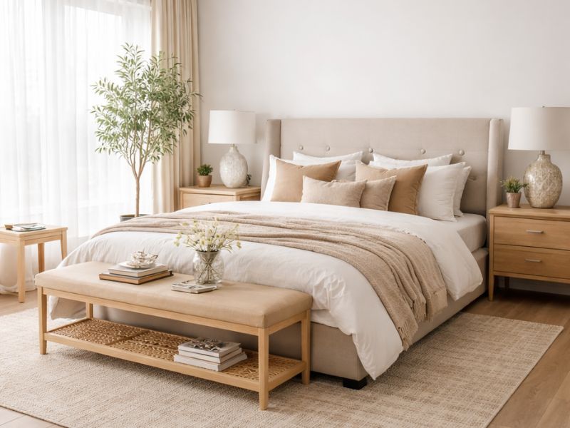 Bed and bedroom designed by Arts Of Edge