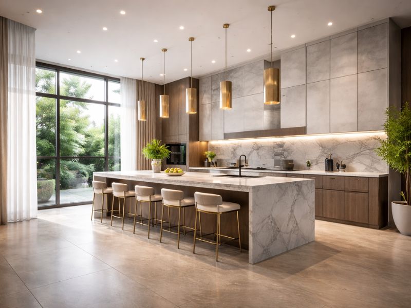 Modern modular kitchen design created by Arts Of Edge