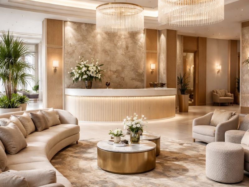 Reception and lobby designed by Arts Of Edge